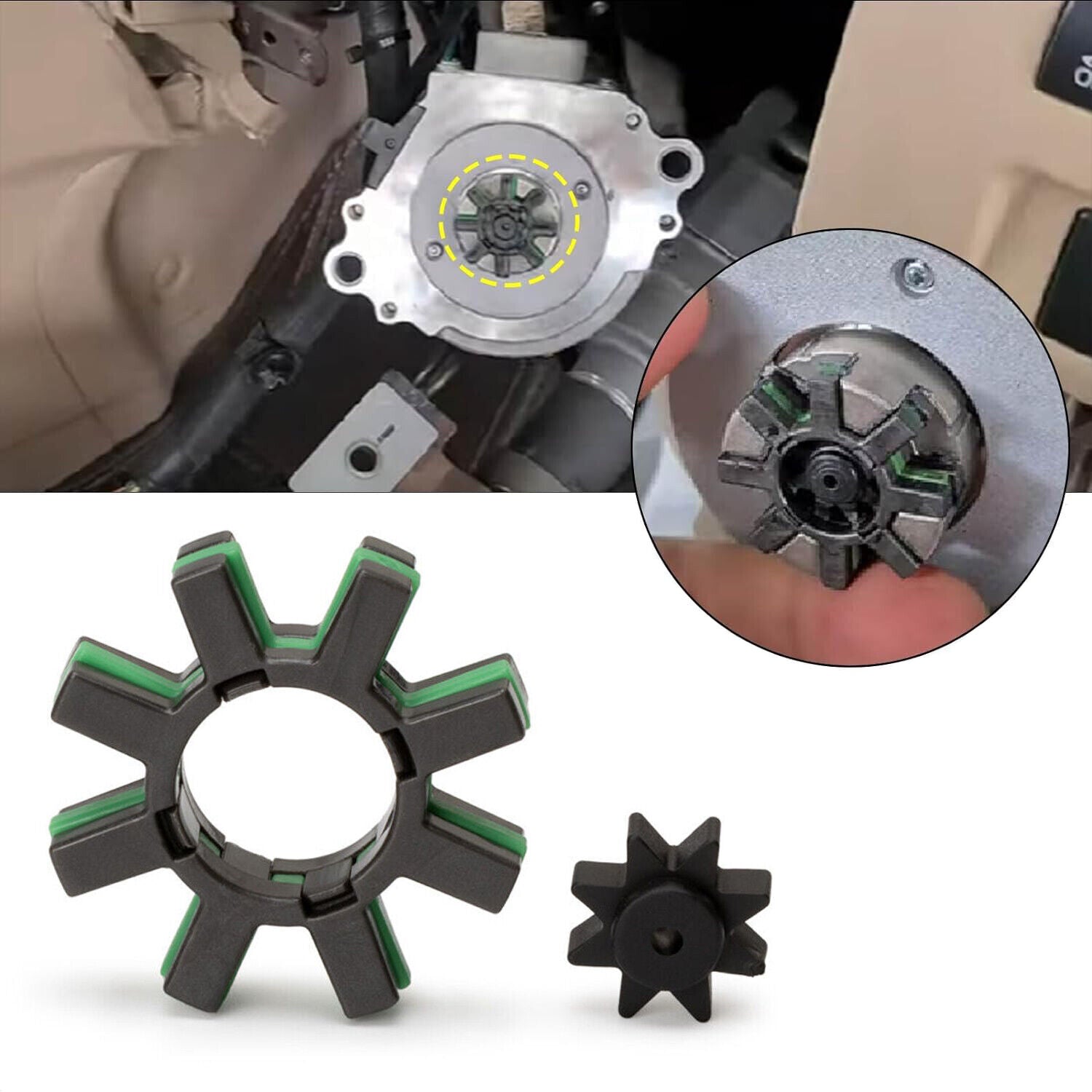 5X 45254-28040 Steering Motor Elastic Coupling Gear for Toyota for Camry for Lexus 1.8L