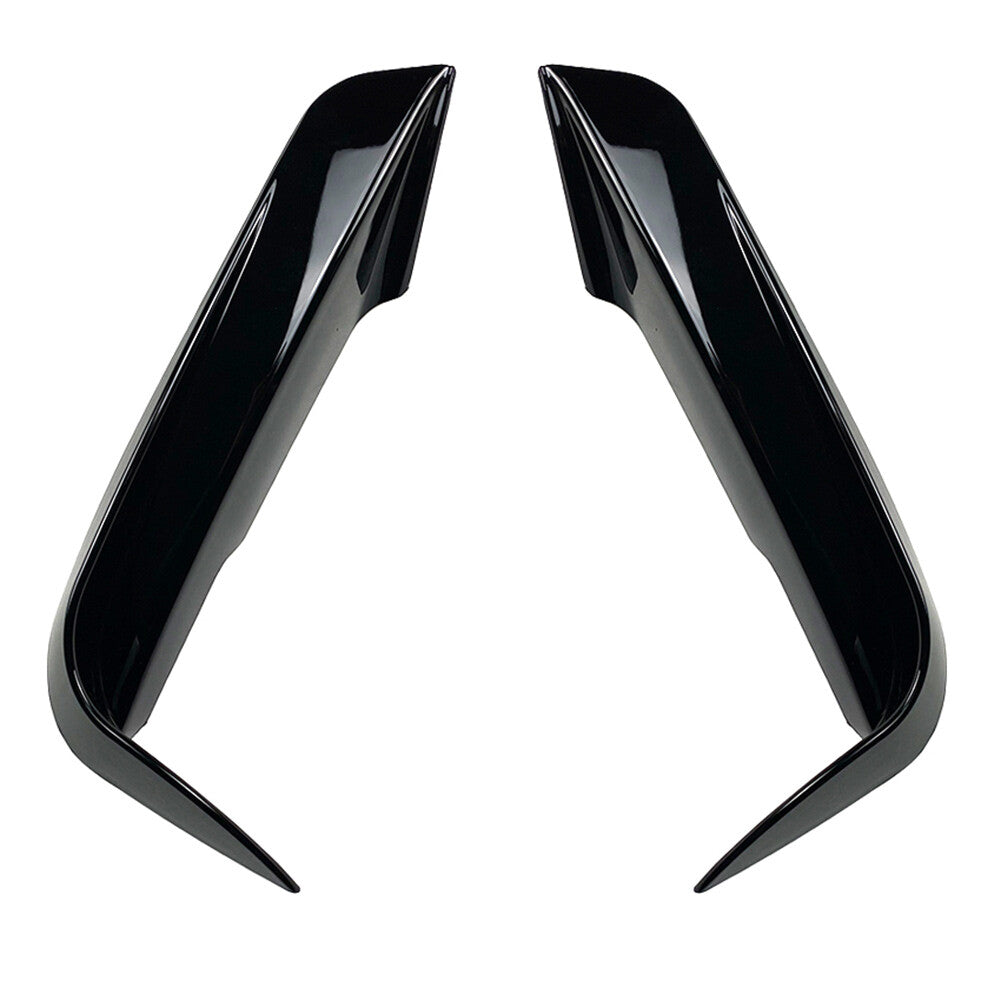 Front Bumper Fangs Trim Air Vent Lid Cover for BMW 3-Series F30 F31 12-18 Black
