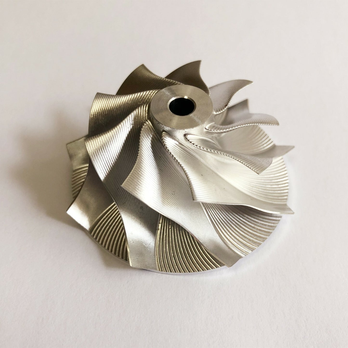 TD04HL 39.60/51.00 mm 9+0 insert point milling serpentine blank compressor wheel