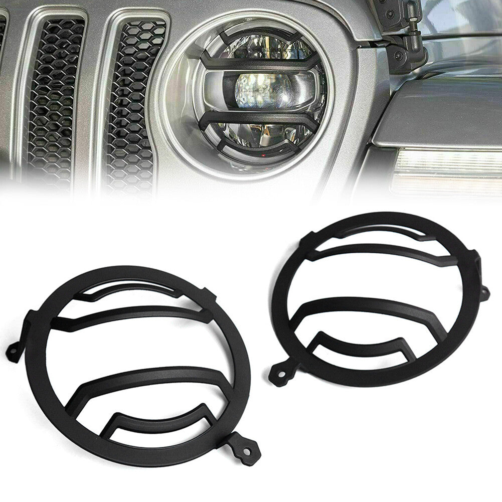Headlight Lamp Cover Trim for Jeep for Wrangler JL JLU 2018+ For Gladiator JT 2020+