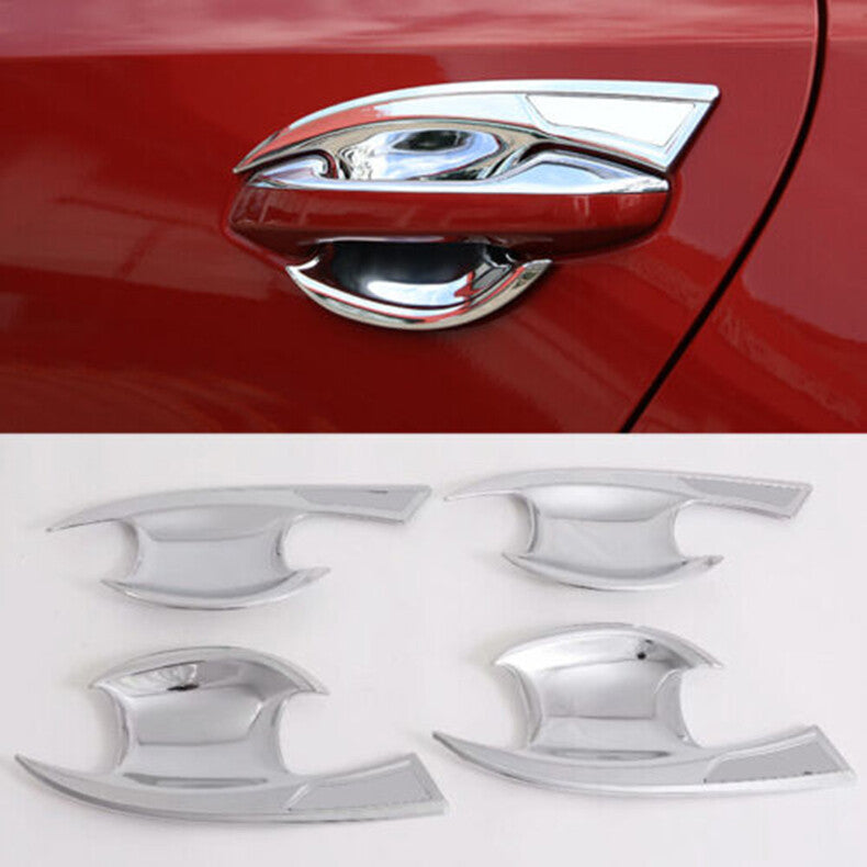Chrome Car Exterior Door Handle Bowl molding Cover Trim for Kia Forte 2019-2021