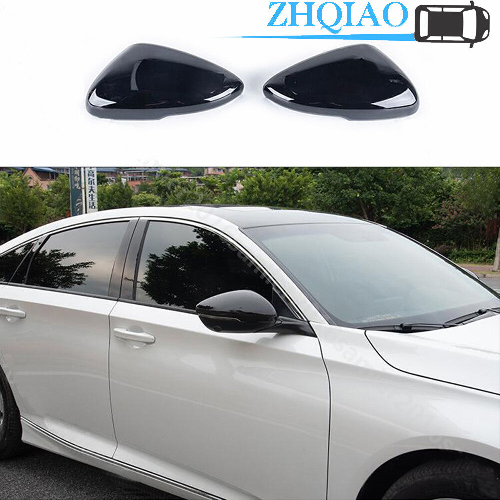 Baking varnish black ABS Rearview Side Mirror Cover for Honda Accord 2018-2021