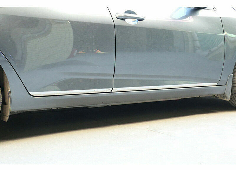4P Chrome Steel Side Door Body Guard Molding Trim for Nissan Sentra Sylphy 20-22