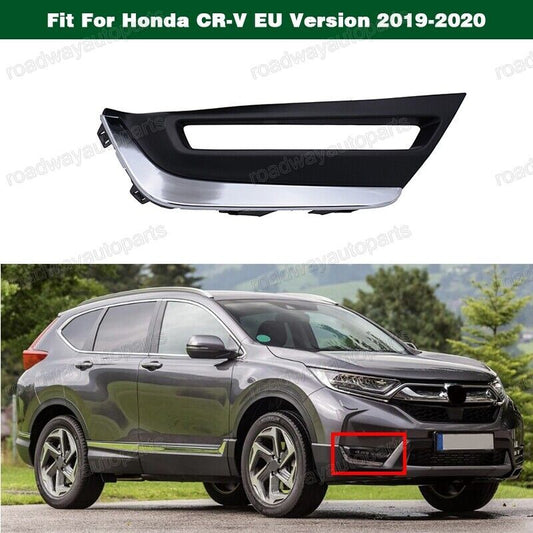Right Fog Light Lamp Bezel Cover Chrome Trim for Honda CR-V EU Version 2019-2020