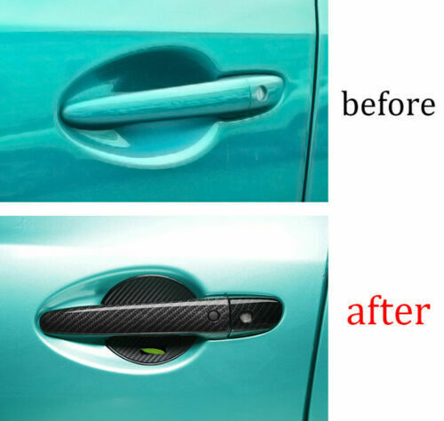 8P for Mazda 6 Atenza 2014-16 Carbon Fiber Outside for Smart Door Handle Cover Trim