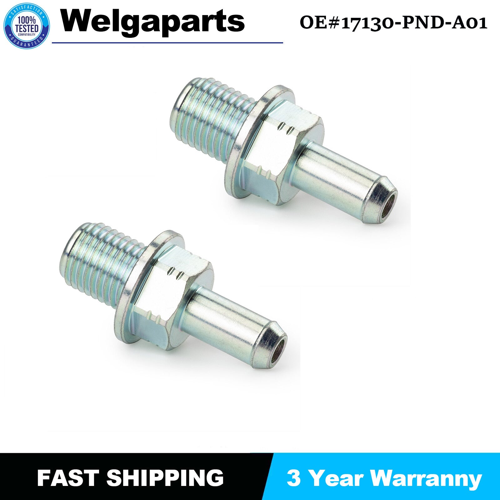 2PCS PCV Valve With Washer 17130-PND-A01 for ACURA ILX 13-15 for HONDA ACCORD 03-07