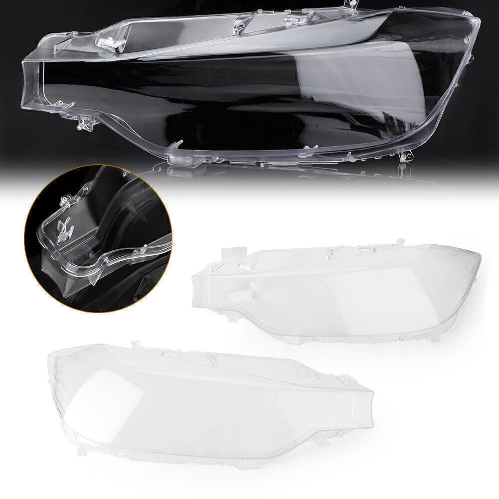 Headlight Covers Transparent Head Lamp Lens Lenses for BMW F30 2013-2016 14 Pair