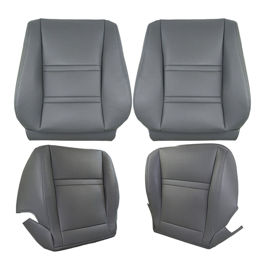 4PCS Front Driver  Passenger for Seat Covers for Toyota for Land Cruiser 1990-1997 Gray