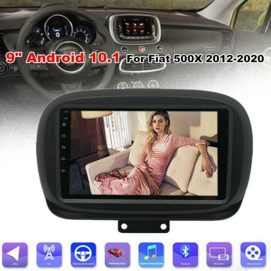9 Android 10.1 Car MP5 Player Radio GPS Navi Wifi Unit for Fiat 500X 2012-2020