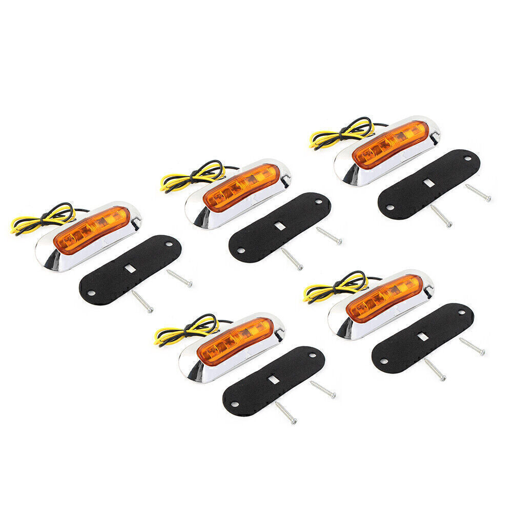 5x LED Side Clearance Marker Light For Car Truck Trailer Pickup 12V 24V
