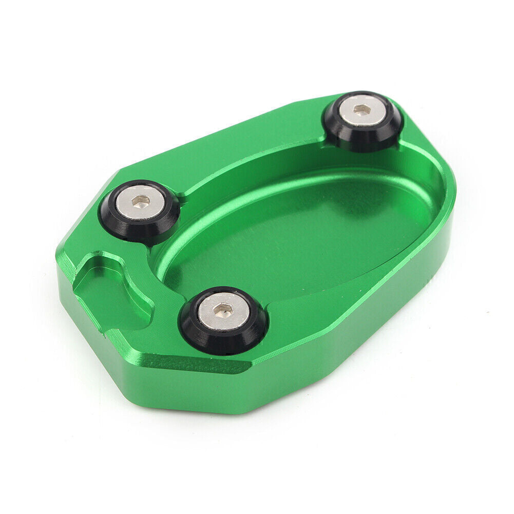 Seitenst?nder Pad Verl?ngerungs F¨¹r for Kawasaki ZX10R 2008-2014 ZX6R CNC Gr¨¹n