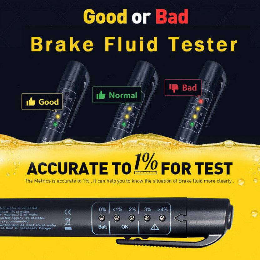 Automotive brake fluid tester diagnostic tool 5 LED pen oil quality tester for Infiniti for Lexus