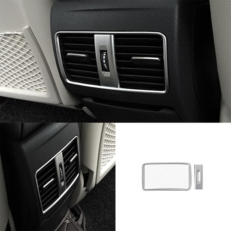 2PCS ABS Silver Cover Trim Rear Air Outlet Vent Fit for Benz GLA CLA 2013-2019