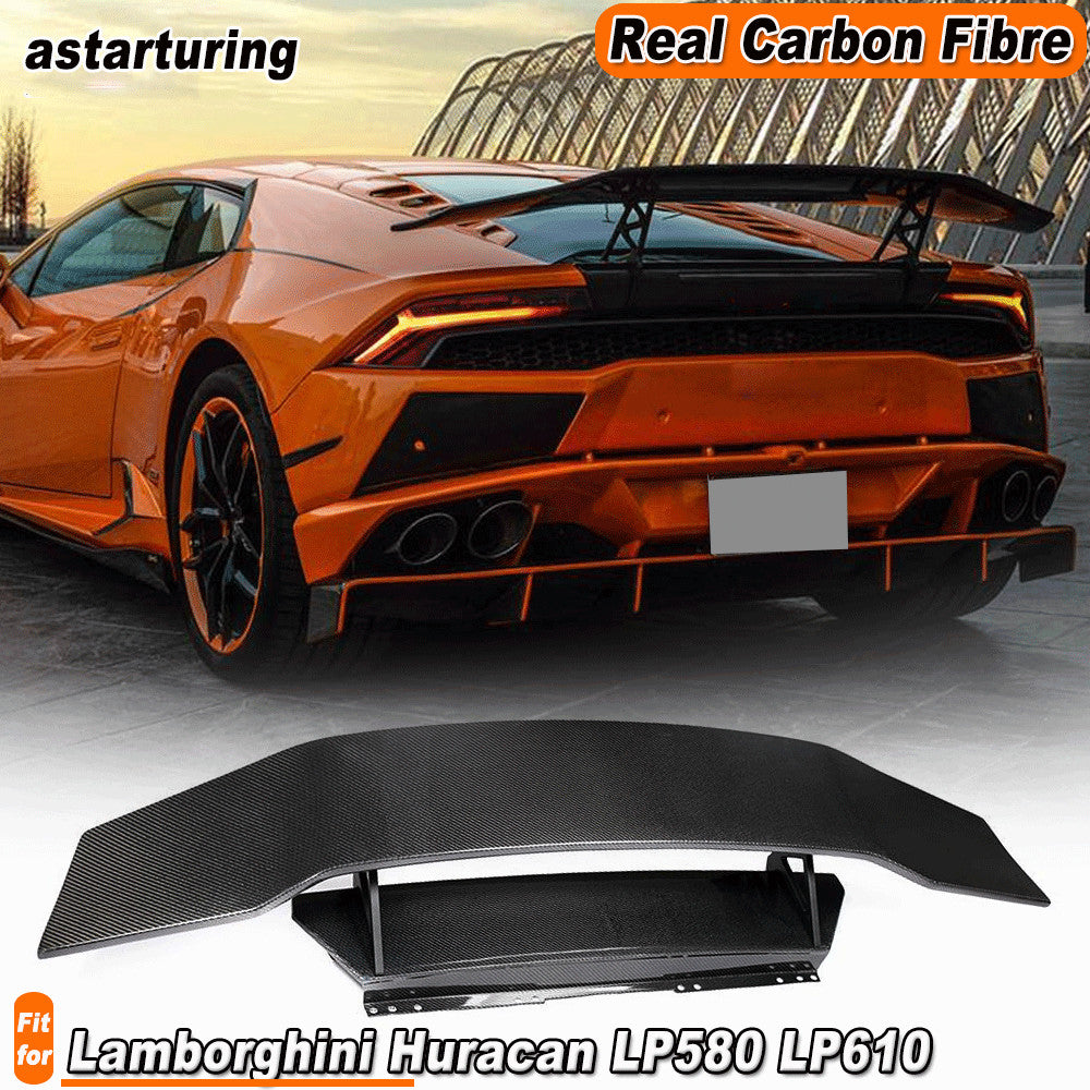 for Lamborghini for Huracan LP580 LP610 2014-18 Real Carbon Rear Trunk Wing Spoiler