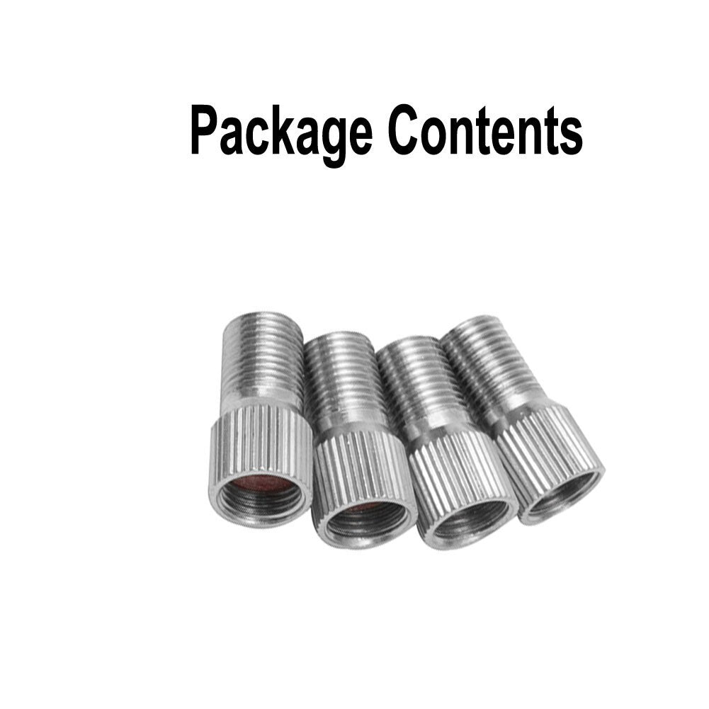 4pcs 19mm Chrome Tyre Wheel Valve Stem Cap Extension Extender For Car/Truck NEW
