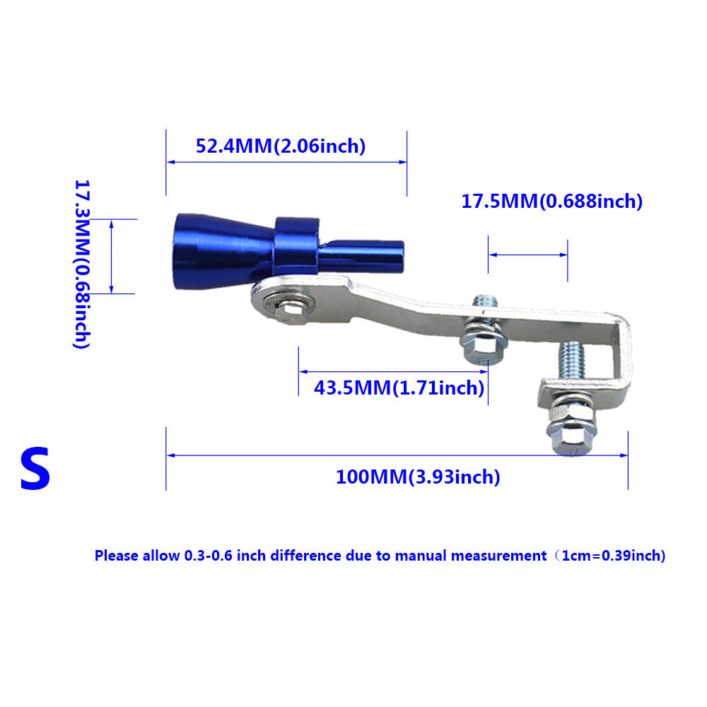 Universal turbo sound exhaust muffler pipe whistle car blow valve whistle