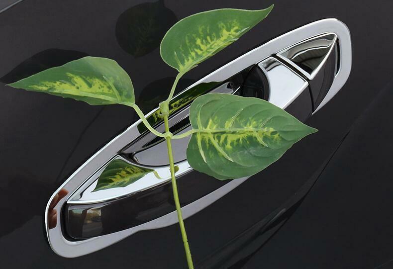 Chrome Steel Exterior Outside Door Bowl Cover Trim for Volkswagen Atlas 18-2023