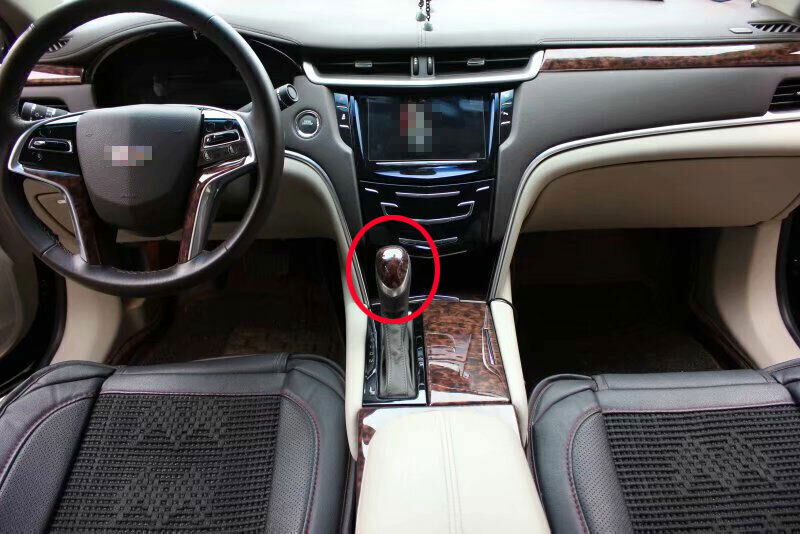 for Cadillac XTS 2013-17 Agate Wood Grain Console Gear Shift Knob Cover Trim 1P