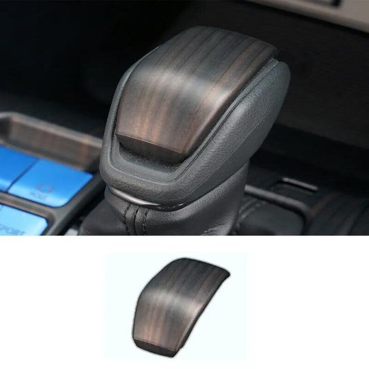 for Toyota RAV4 2019-2023 1X Matte Wood Grain Console Gear Shift Knob Cover Trim