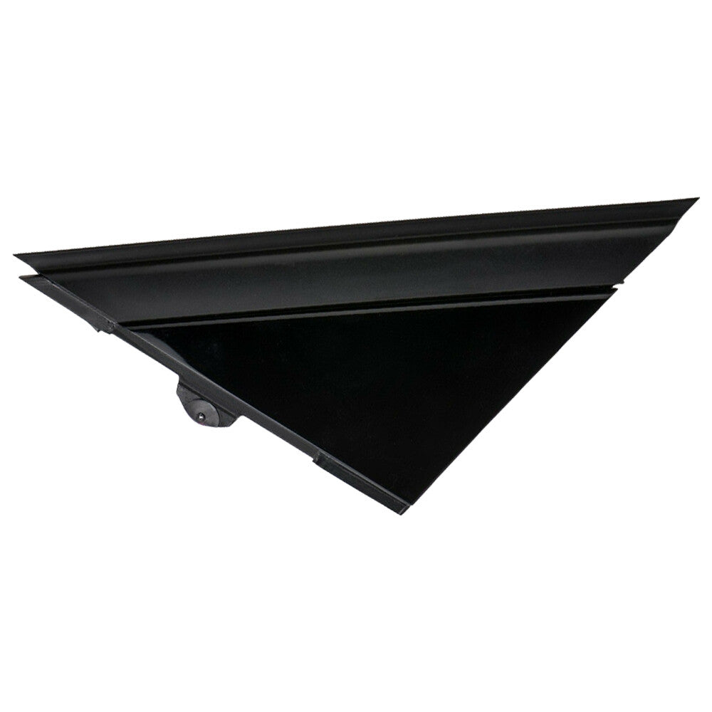 Gloss Black Left for 2012 2013-19 for FIAT 500 Front View Mirror Triangle Plate Trim