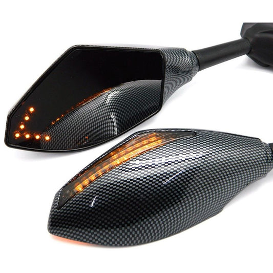 LED Turn Signal Intergrated Indicators Mirrors For Honde / for Kawasaki / for Suzuki / for Yamaha
