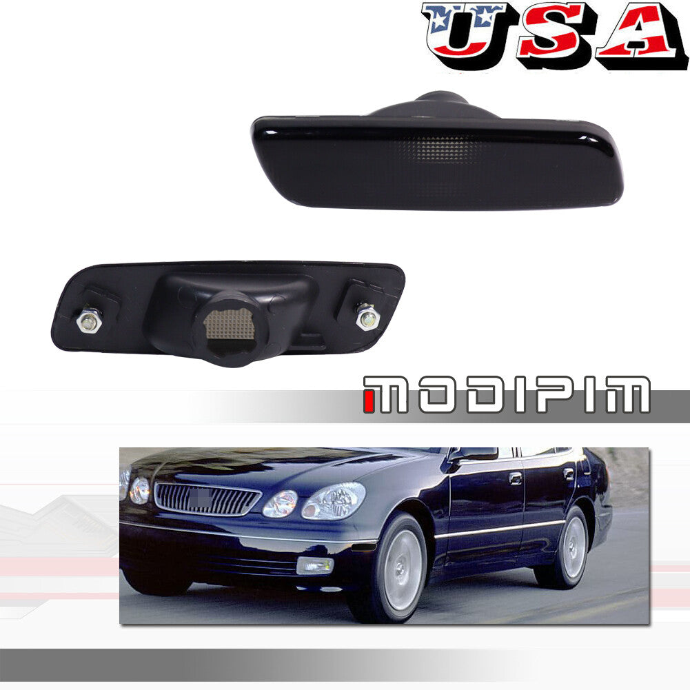 2001-2003 for Toyota Prius 2 smoked front side marker parking light housings