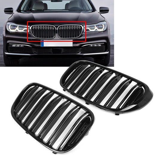 for BMW 7 Series G11 G12 2016-2019 Dual Slat Front Bumper Grille Kidney Grill