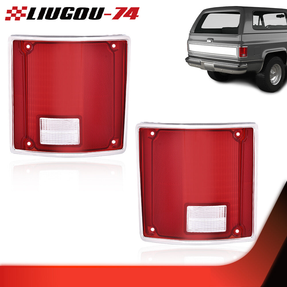Fits 75-86 for Chevrolet C10 taillights, lens drive and passenger side 2-piece set