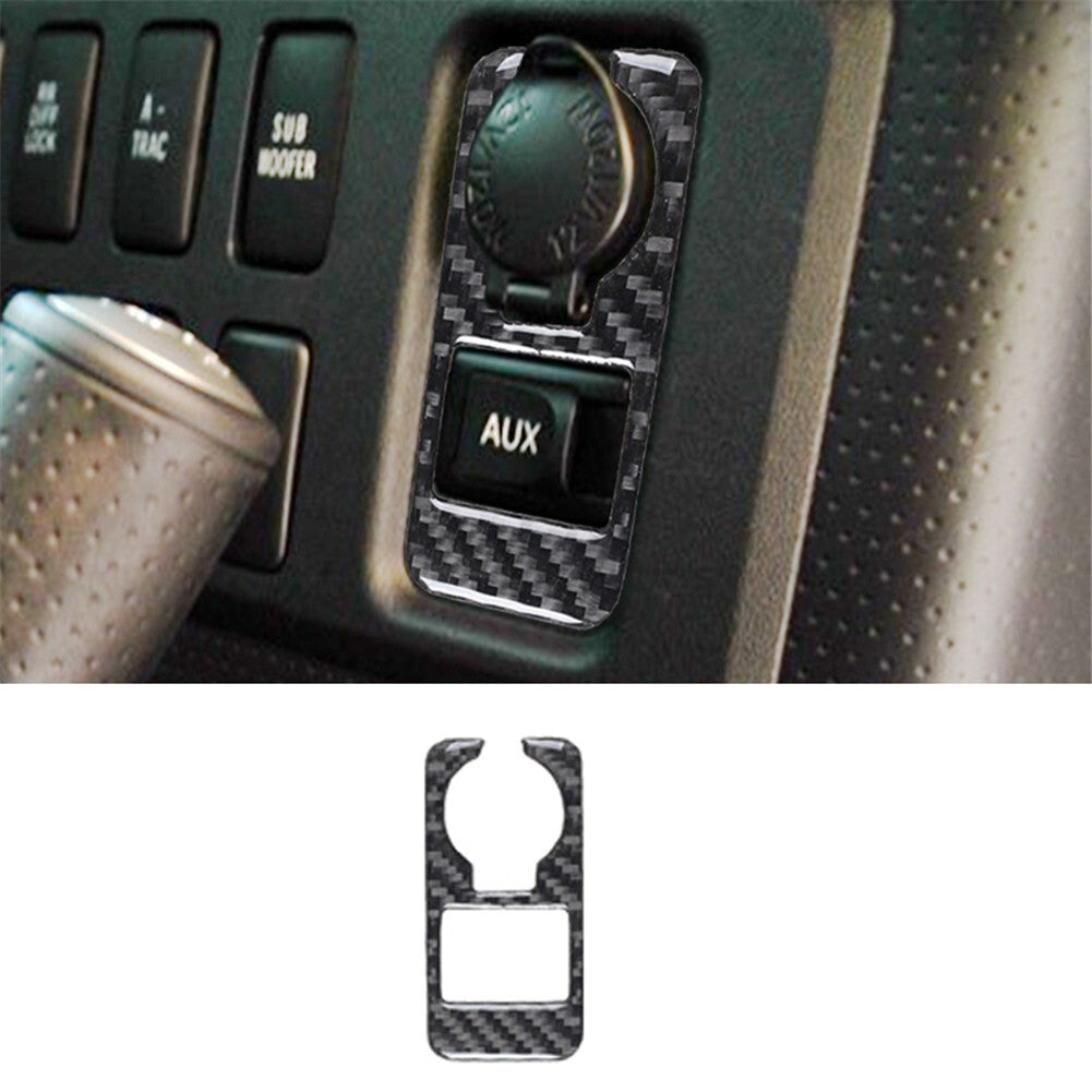 Power Socket Trim Panel Carbon Fiber Interior for Toyota FJ Curiser 2007-2021
