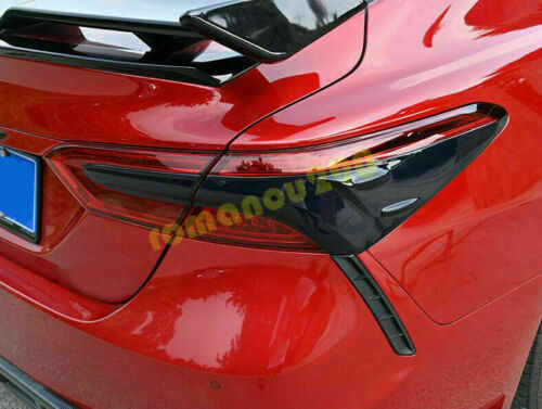 for Toyota for Camry 2018-2023 Smoked Black ABS Rear Tail Lights Shade Cover Trims