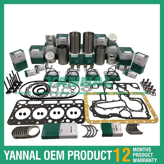 new V1903 rebuild overhaul kit with gaskets and bearings suitable for Kubota Exca