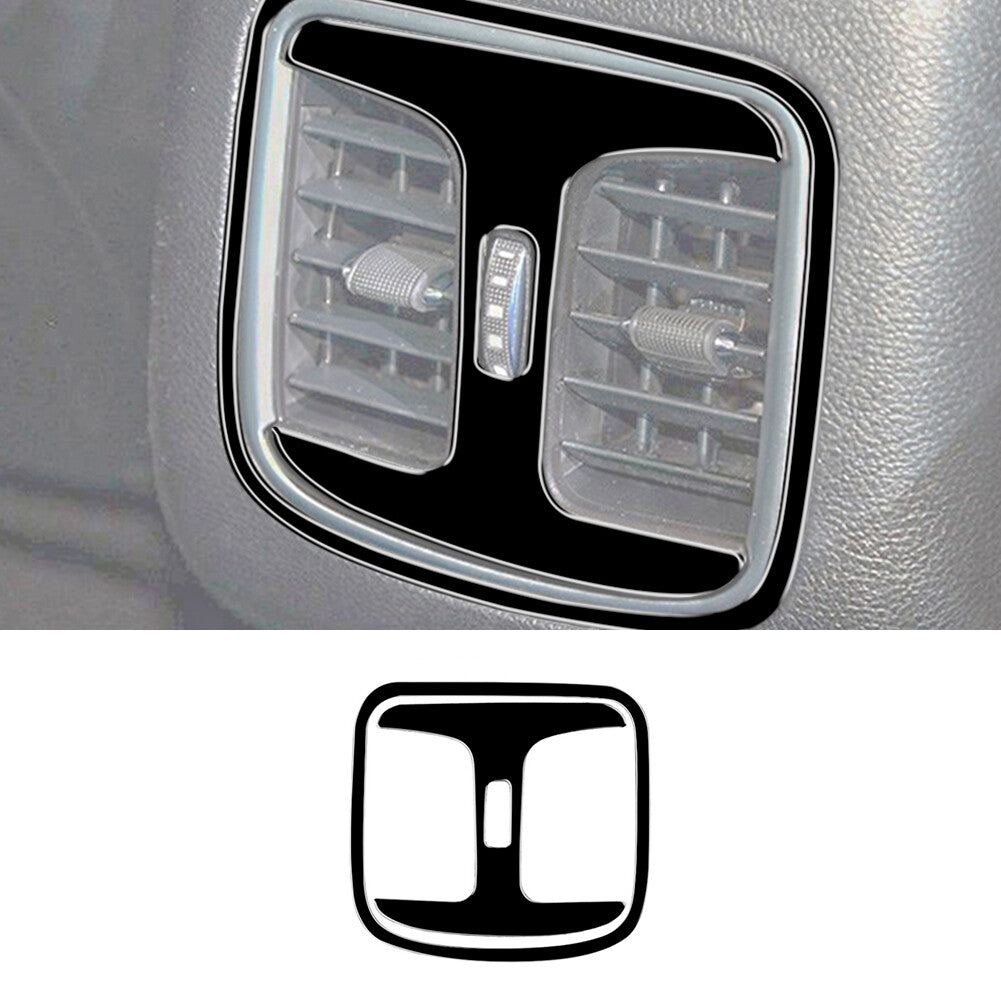 Gloss Black Rear Air Vent Outlet Cover Trim for Chrysler 200 2015-2017 Type A