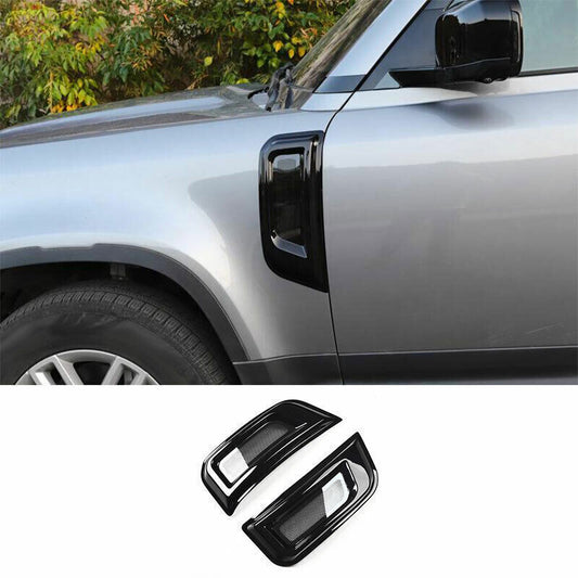 for Land Rover for Defender 2020-25 Gloss Black Fender Side Air Outlet Cover Trim 2X