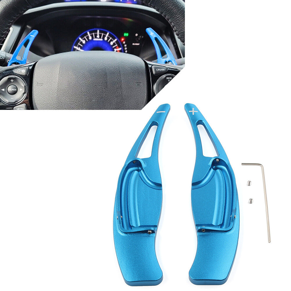 for Honda for Civic 9th 12-15 CRV Blue Steering Wheel Shift Paddle Shifter Extension