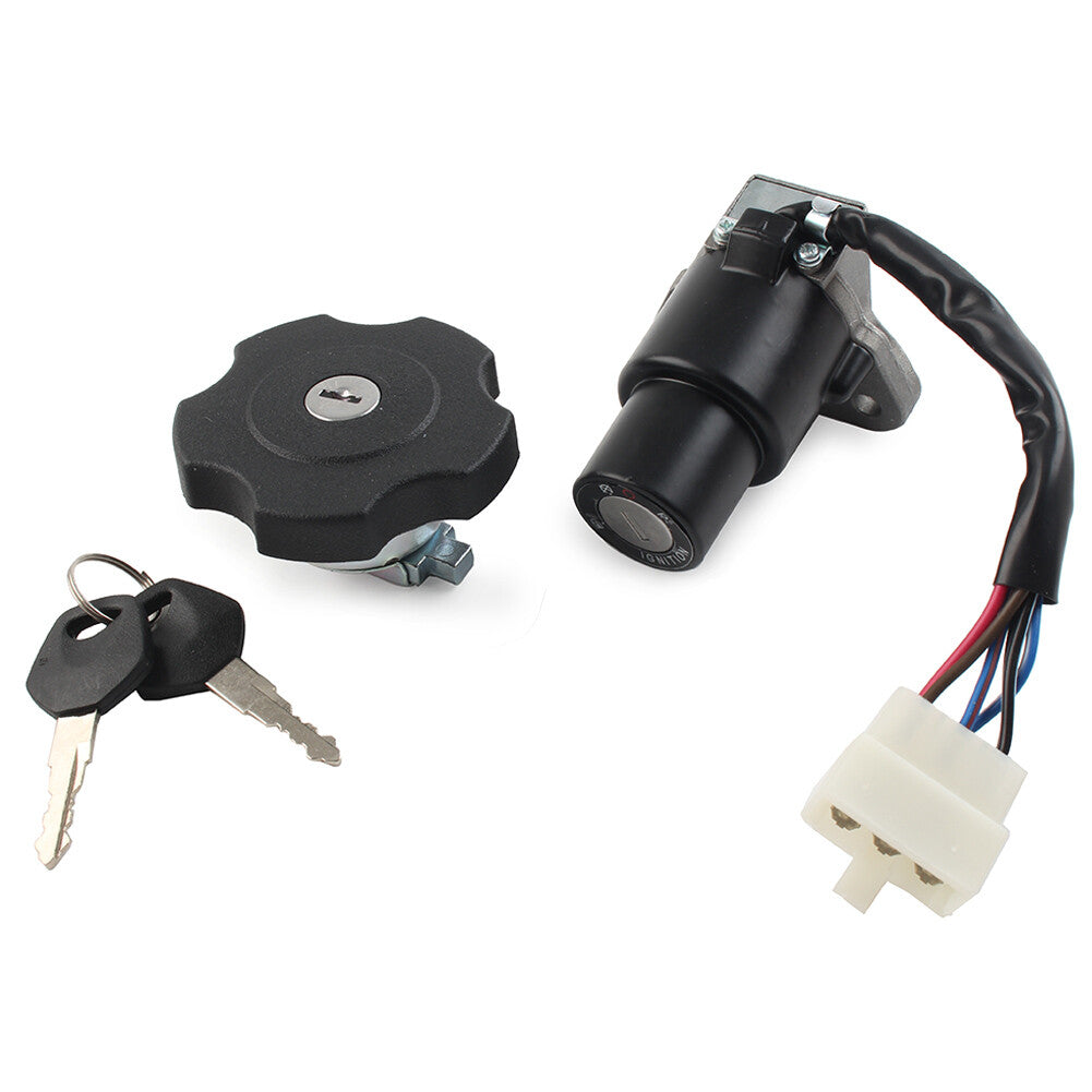 Motorcycle Fuel Cap Ignition Switch Lock Key Set for Yamaha RZ125 RZ250 RZ350