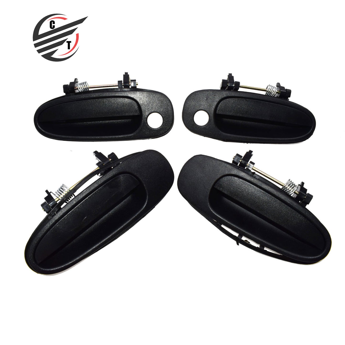 for TOYOTA for COROLLA 93-97 Outside Door Handle Front Rear Left Right Black 4 Pcs