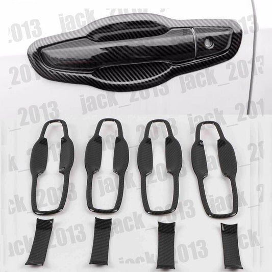 for Jeep Grand Cherokee 2011-20 Carbon Fiber Door Bowl Handle Trim Molding Cover