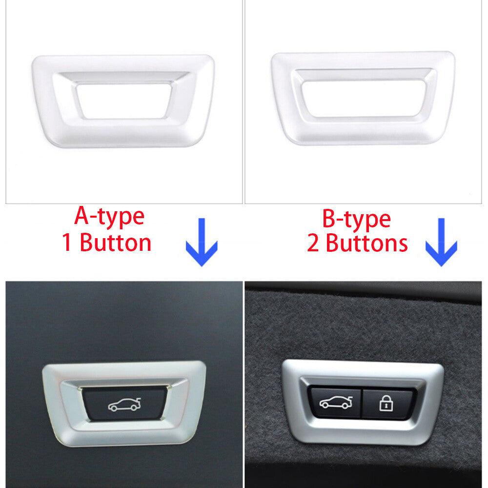 ABS Tailgate 1 Button Cover for BMW 5 6 7 Series X3 X4 X5 X6 G30 G32 G01 2018-23