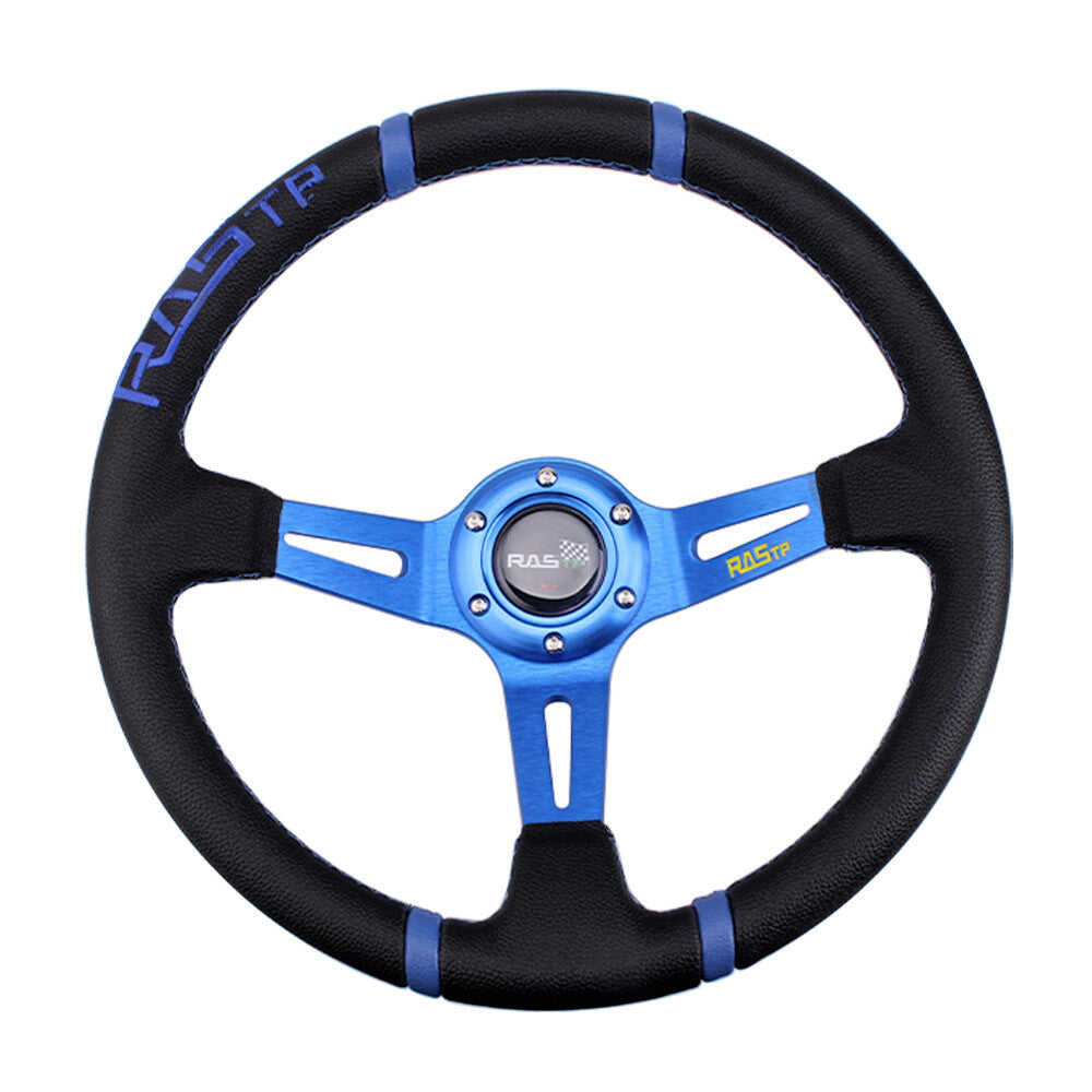 14 Deep Dish Suede Leather Drifting JDM Modification Racing Steering Wheel