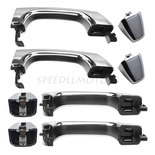 Front Rear Right Left Fit for Hummer H3 2006-2010 Outside Door Handle All Chrome