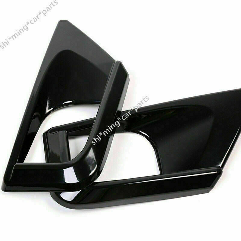 for Toyota for Land Cruiser LC200 2016-2021 Glossy Black Front Fog Light Cover Trims