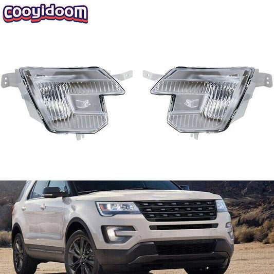 Applicable to 2016-18 for Ford Explorer front bumper fog lights, driver and passenger side fog lights.
