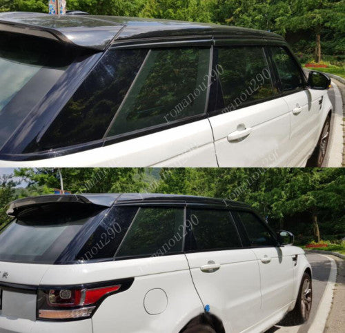 Black Window Visor Vent Sun Rain Guard for Land Rover for Range Rover Sport 2014-20