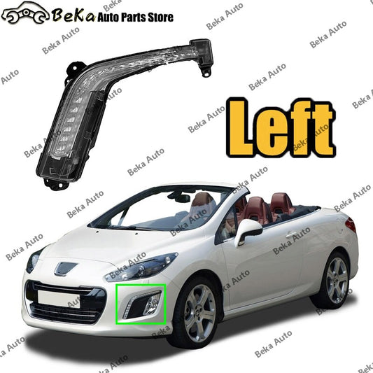 for Peugeot 308 cc Convertible 2011-2014 Left Front LED DRL Daytime Running Lamp