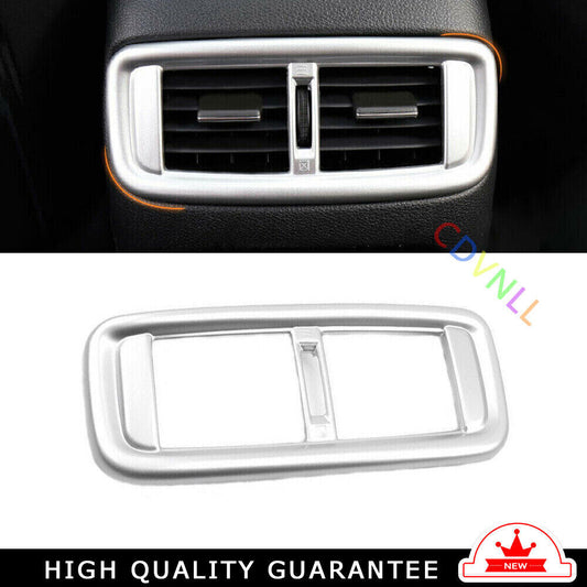 Rear Air Outlet Vent Frame Trim 1 Fit for Honda CRV CR-V 2017-2022 Matte Silver