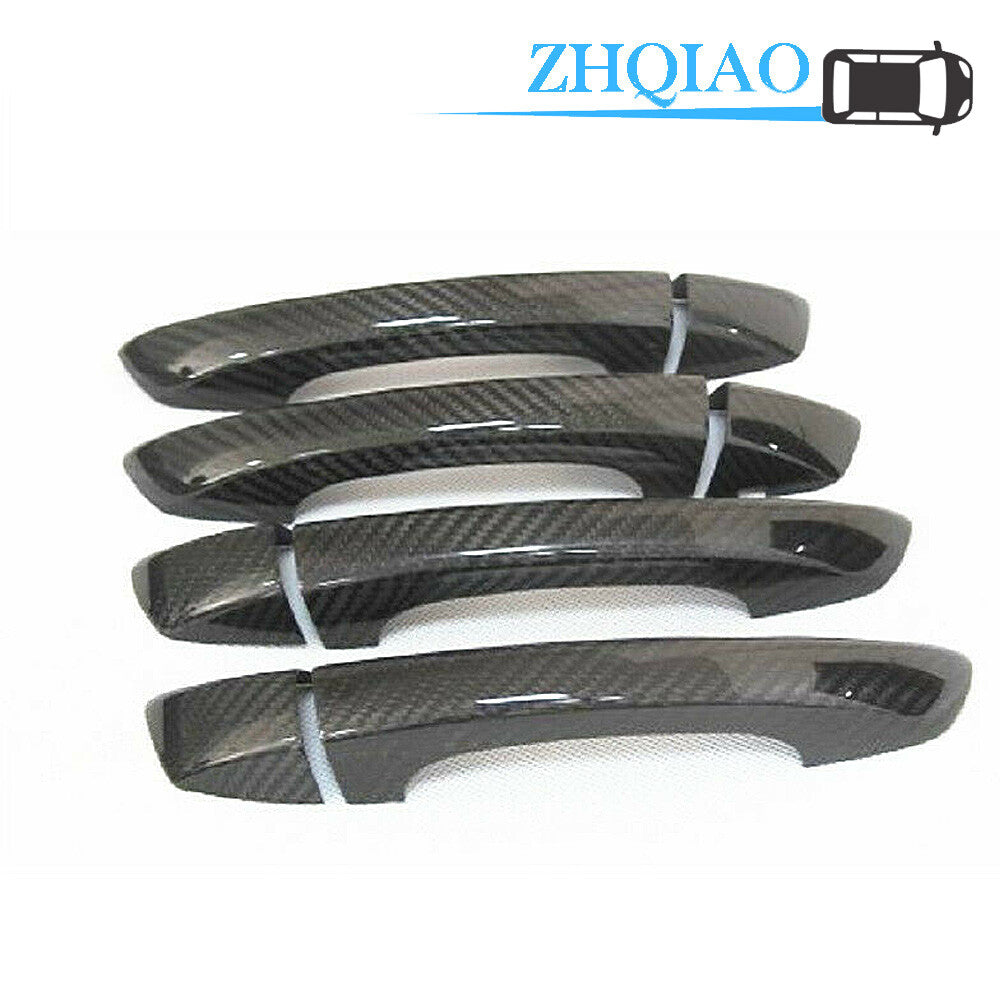 Carbon Fiber Side Door Handle Covers Trim Fit for BORA 2016