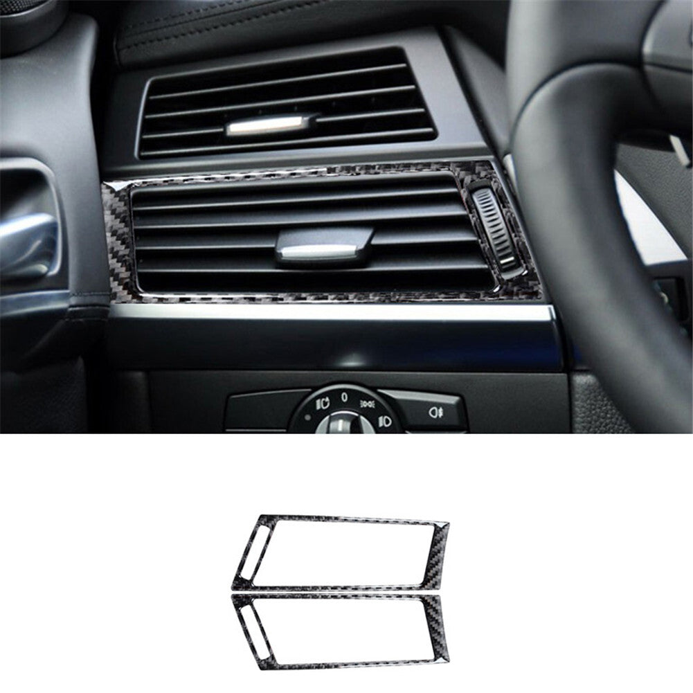 Carbon fiber lower ventilation frame trim for BMW X5 E70 X6 E71 2008-2013