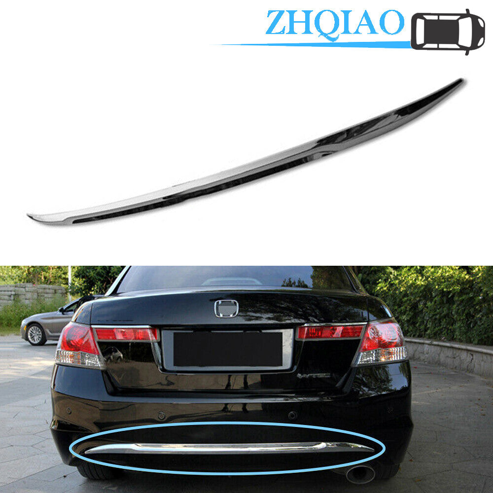 1pcs Chrome Rear Lower Trunk Bumper Cover Trim Fits for Honda Accord Sedan 2008-2012