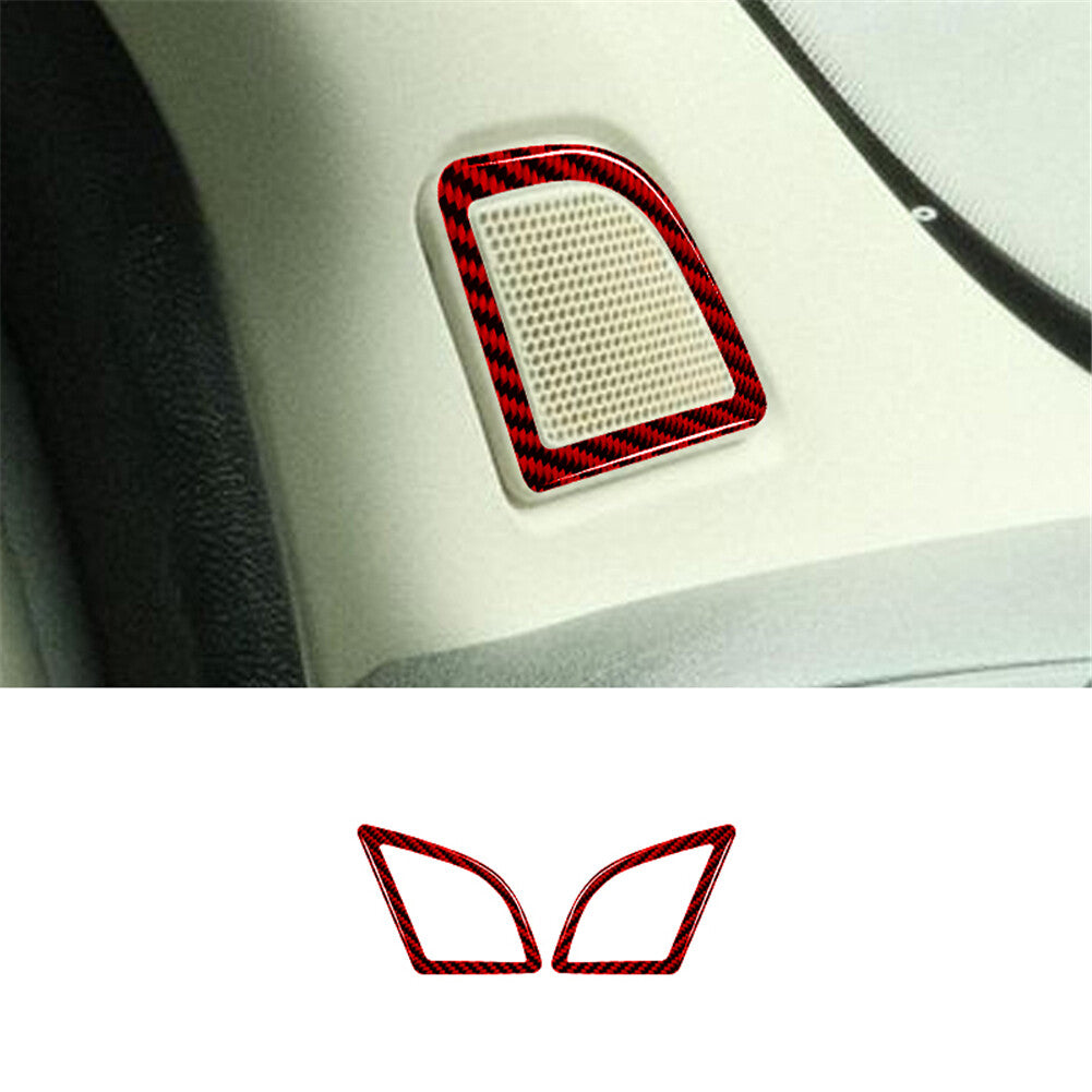 34X Red Carbon Fiber Interior Full Set Cover Trim Kit for RAM Promaster 2014-21