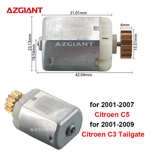 The rear door lock motor is compatible with the tailgate of the 2001-07 for Citro?n C5 and the 2001-09 for Citro?n C3.